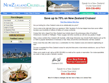 Tablet Screenshot of newzealandcruises.com